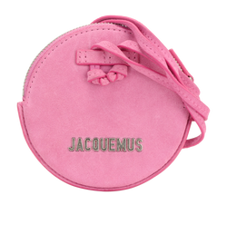 Jacquemus Le Pitchou Mini Coin Holder, Suede, Pink, MIS, 3*